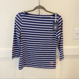 NEW WITH TAGS navy striped shirt